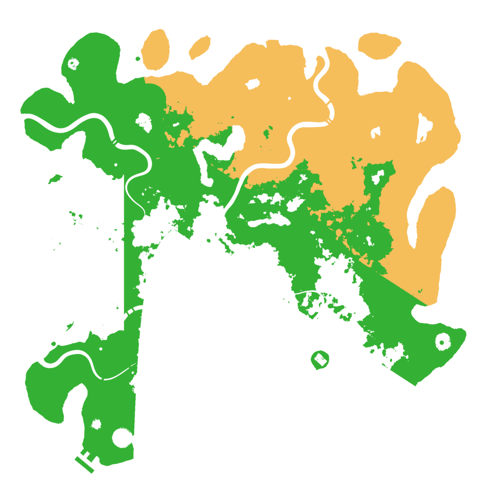 Biome Rust Map: Procedural Map, Size: 4500, Seed: 835795209