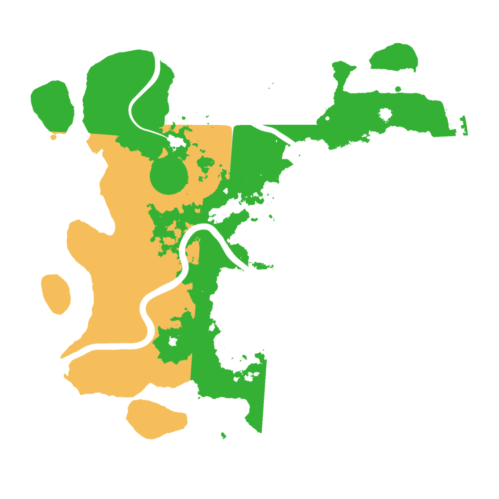 Biome Rust Map: Procedural Map, Size: 3500, Seed: 428197427