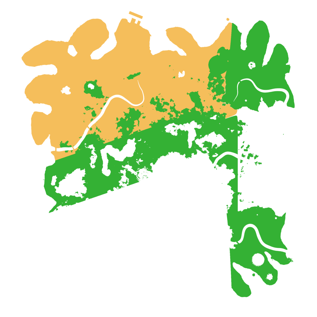 Biome Rust Map: Procedural Map, Size: 4500, Seed: 787693023