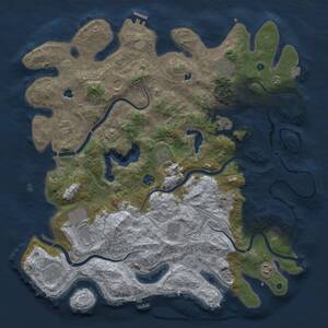 Thumbnail Rust Map: Procedural Map, Size: 4500, Seed: 787693023, 17 Monuments