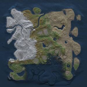 Thumbnail Rust Map: Procedural Map, Size: 4000, Seed: 962513008, 15 Monuments