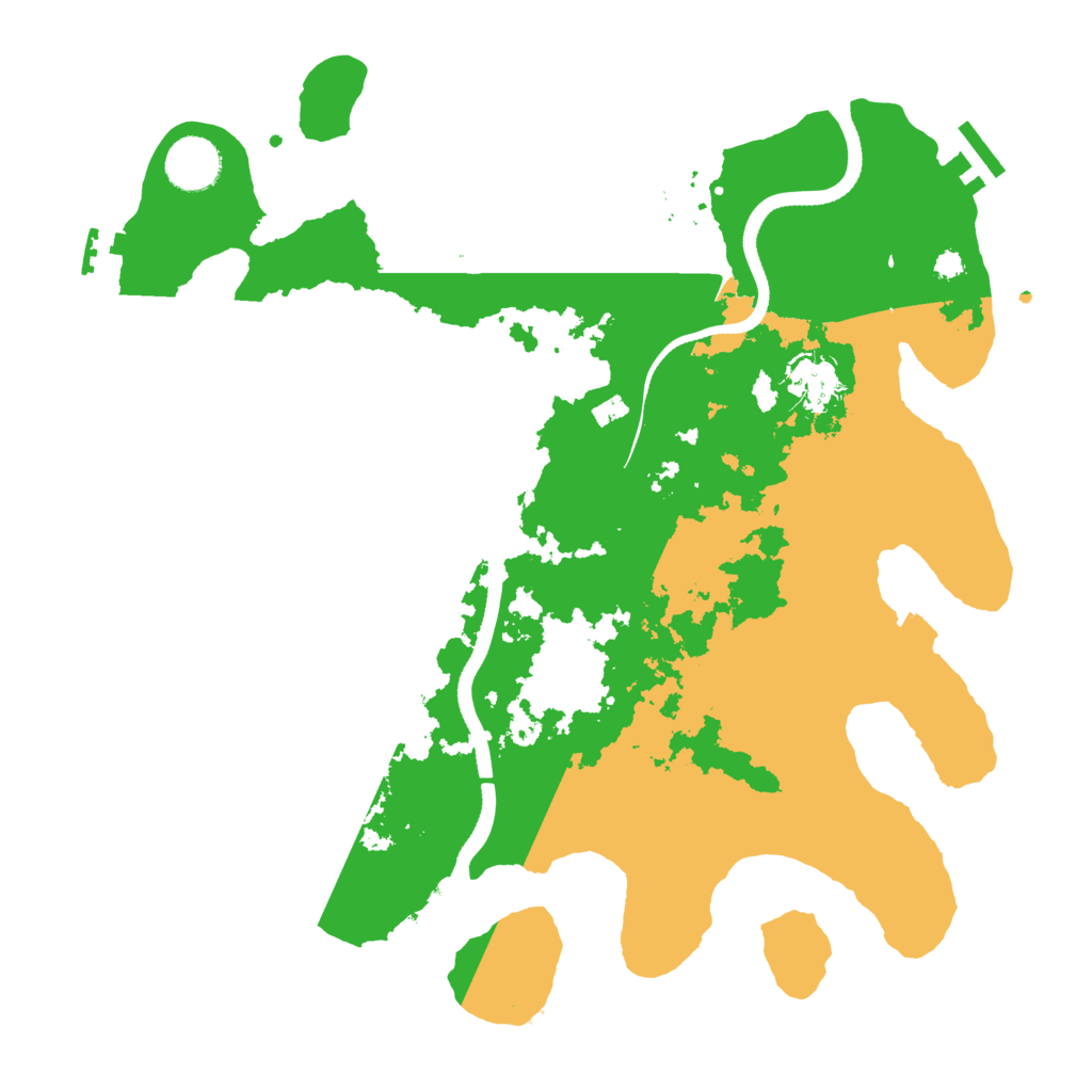 Biome Rust Map: Procedural Map, Size: 3500, Seed: 83578428