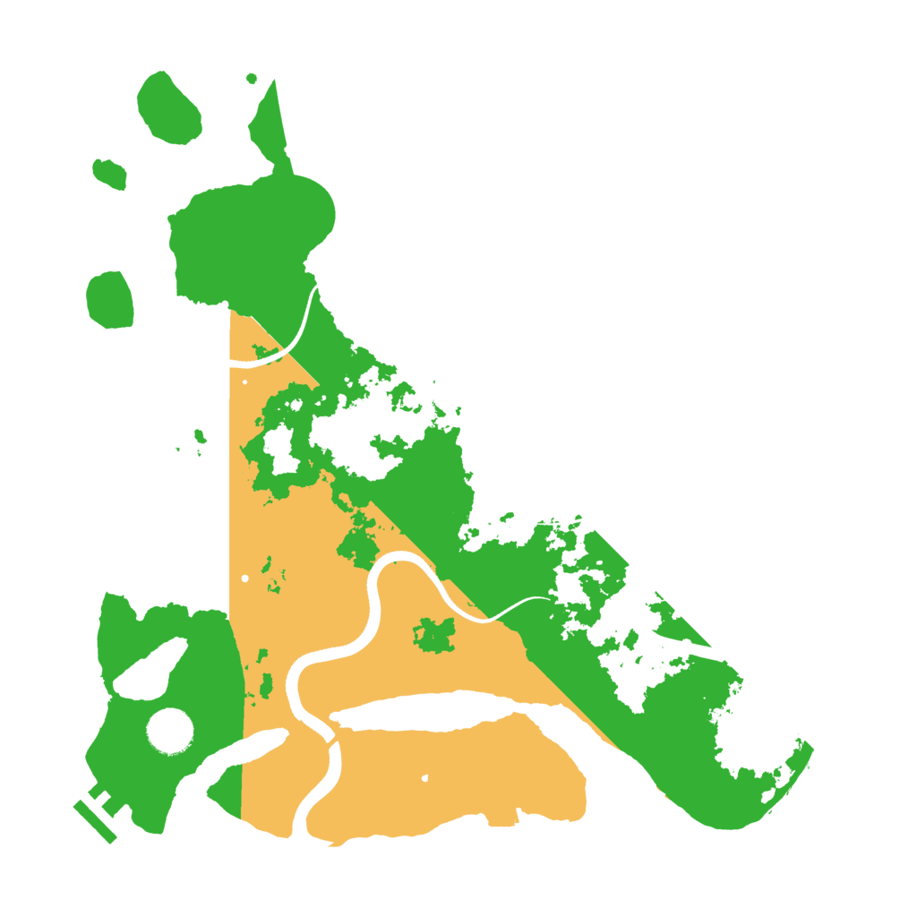 Biome Rust Map: Procedural Map, Size: 3500, Seed: 1300