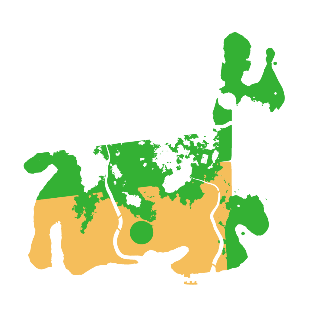 Biome Rust Map: Procedural Map, Size: 3500, Seed: 538657610