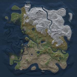 Thumbnail Rust Map: Procedural Map, Size: 4250, Seed: 581633305, 17 Monuments