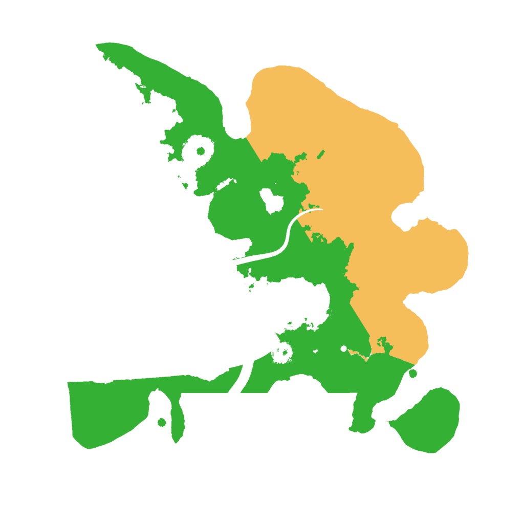 Biome Rust Map: Procedural Map, Size: 2500, Seed: 235405