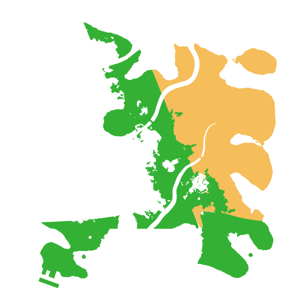 Biome Rust Map: Procedural Map, Size: 3000, Seed: 255000