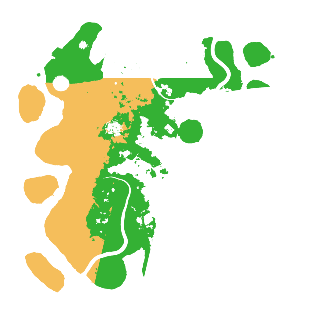 Biome Rust Map: Procedural Map, Size: 3500, Seed: 15221489