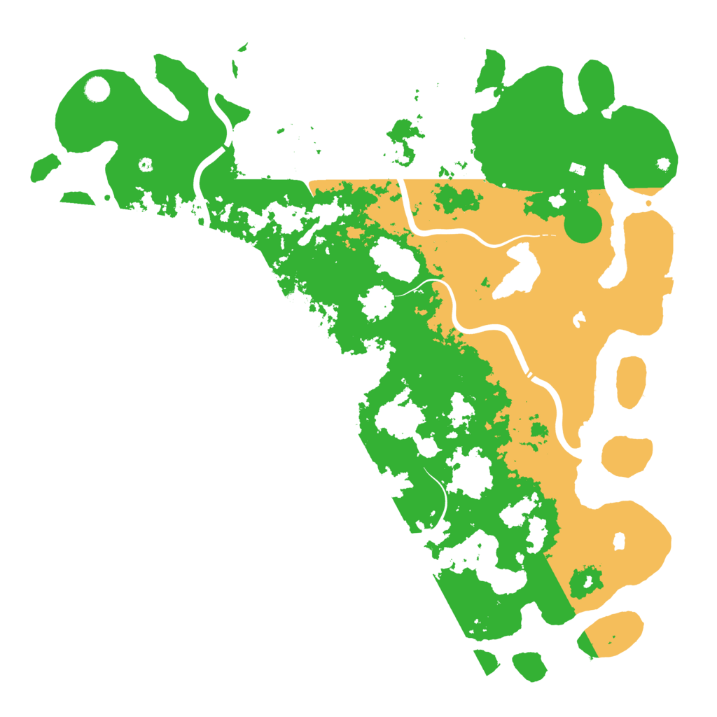 Biome Rust Map: Procedural Map, Size: 5000, Seed: 92614