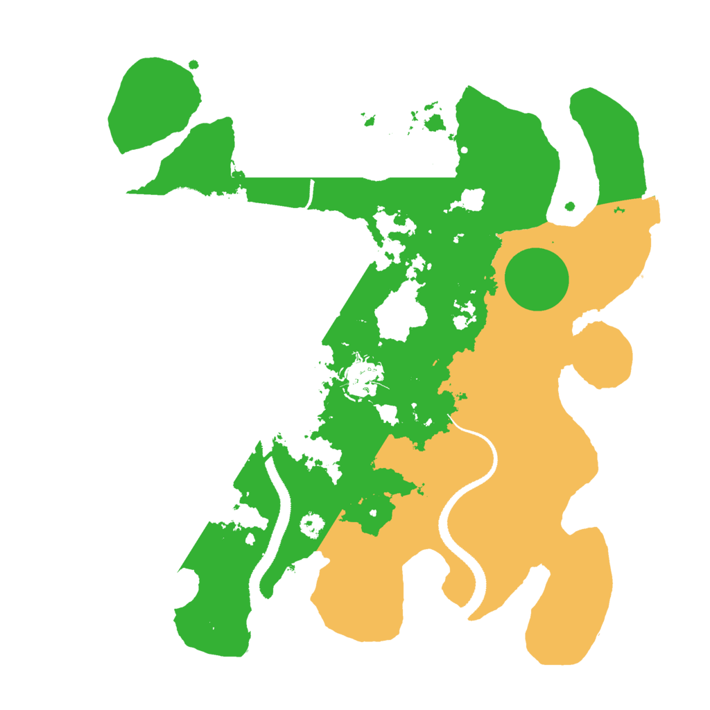 Biome Rust Map: Procedural Map, Size: 3000, Seed: 445566