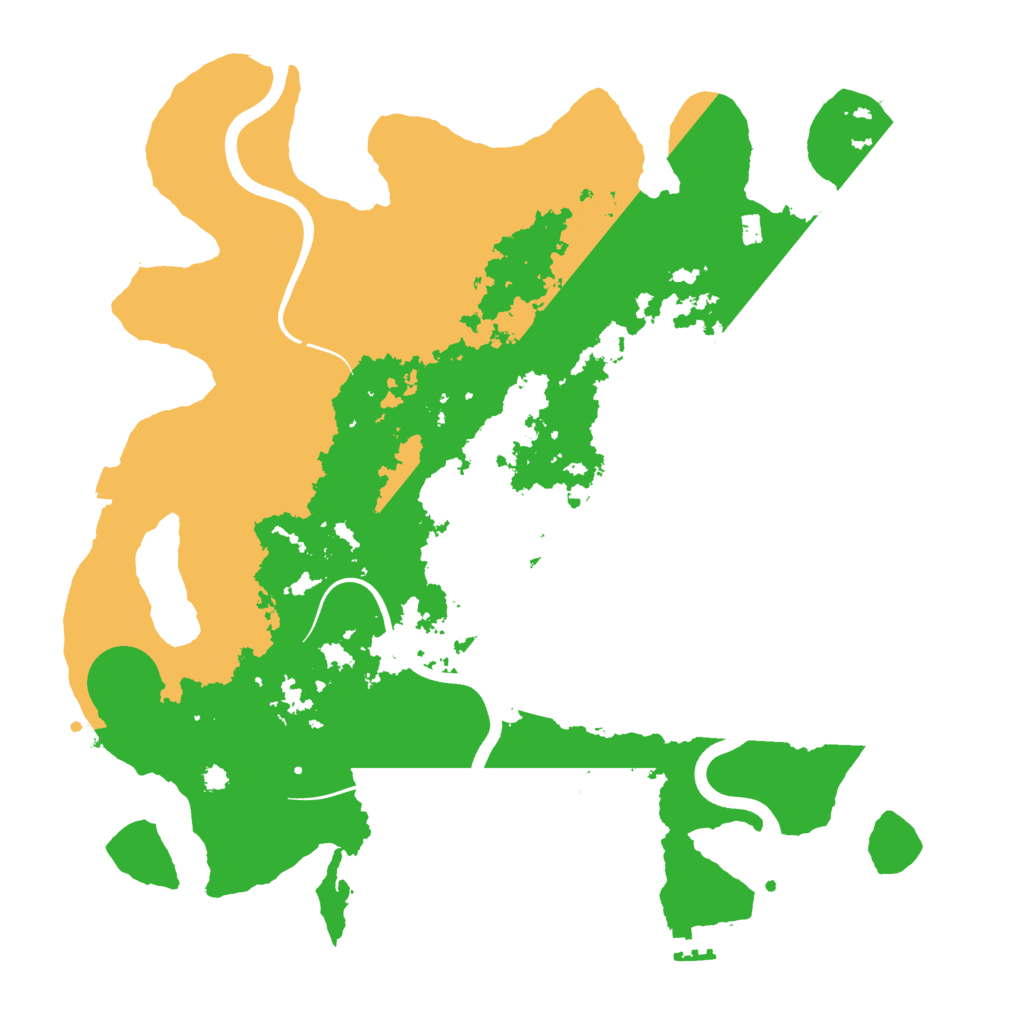 Biome Rust Map: Procedural Map, Size: 3700, Seed: 538361276