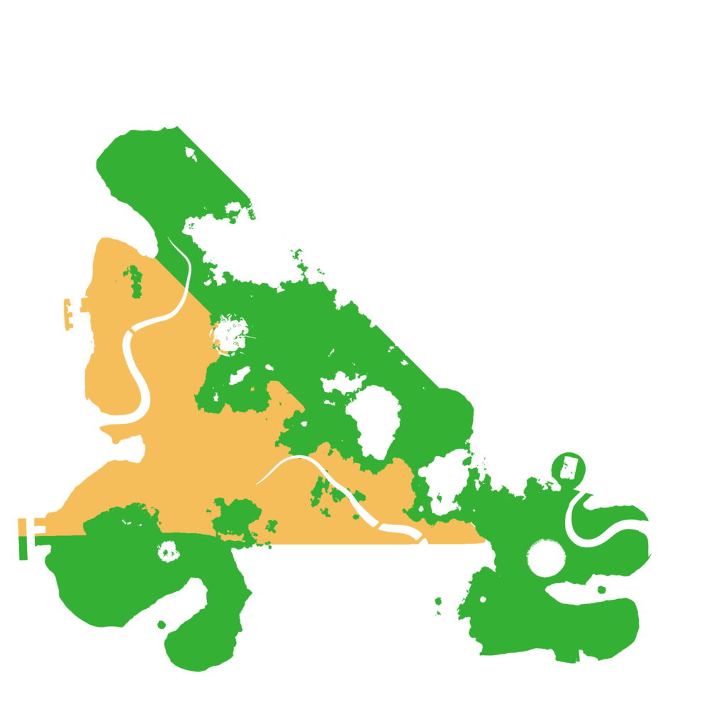 Biome Rust Map: Procedural Map, Size: 3500, Seed: 774661915