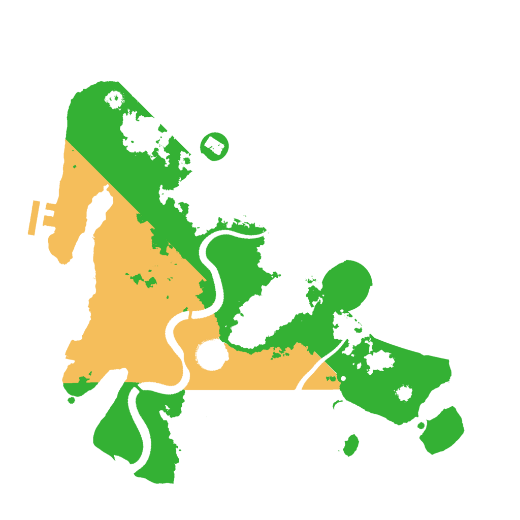 Biome Rust Map: Procedural Map, Size: 3048, Seed: 354241102