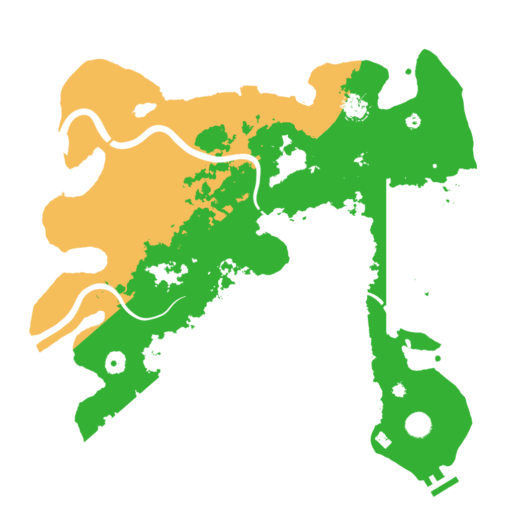 Biome Rust Map: Procedural Map, Size: 3500, Seed: 258137951