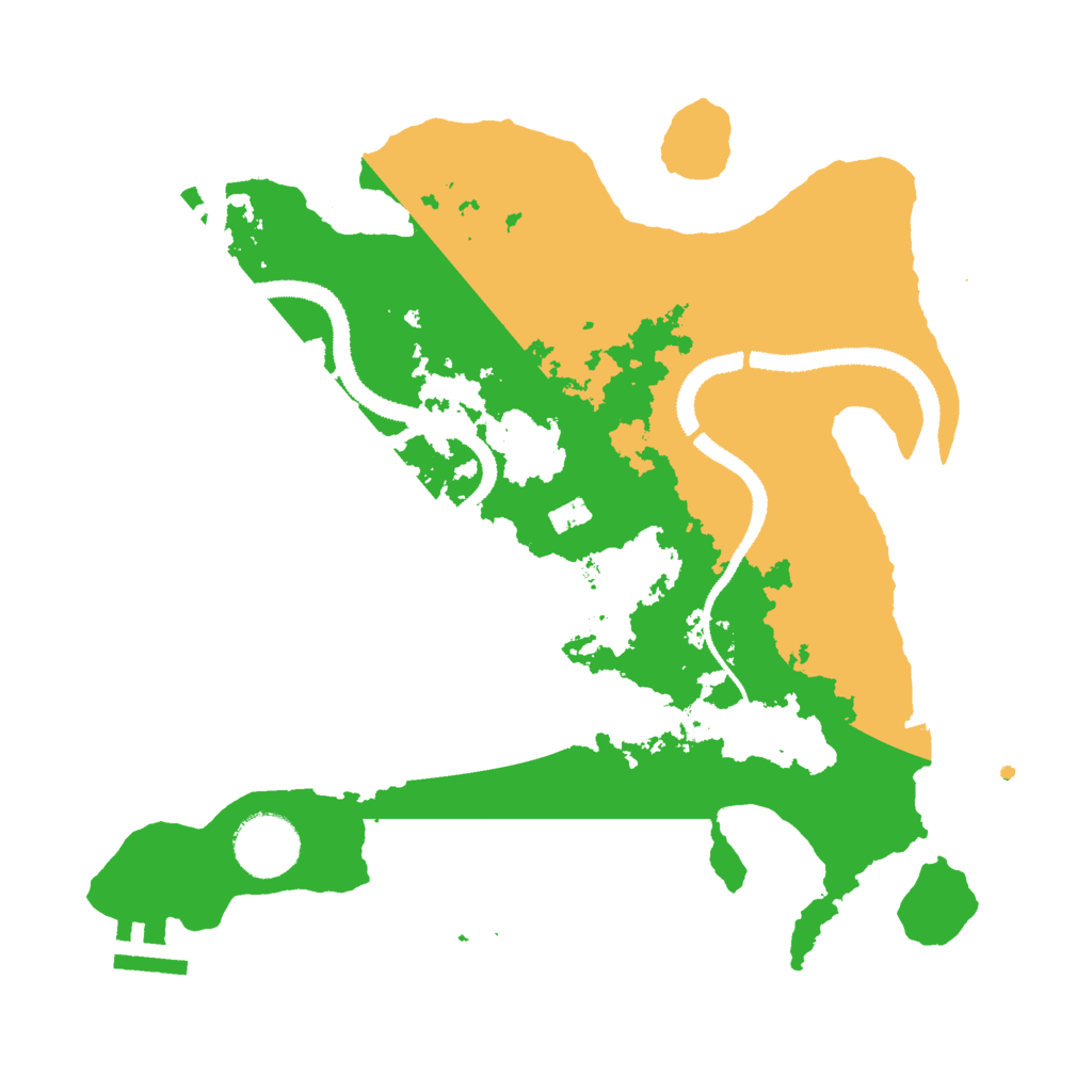 Biome Rust Map: Procedural Map, Size: 3000, Seed: 62759921