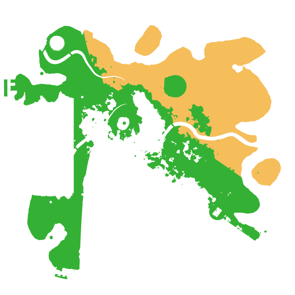 Biome Rust Map: Procedural Map, Size: 3500, Seed: 753077239