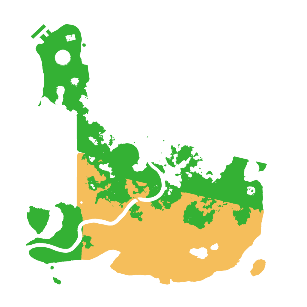 Biome Rust Map: Procedural Map, Size: 3500, Seed: 230769138