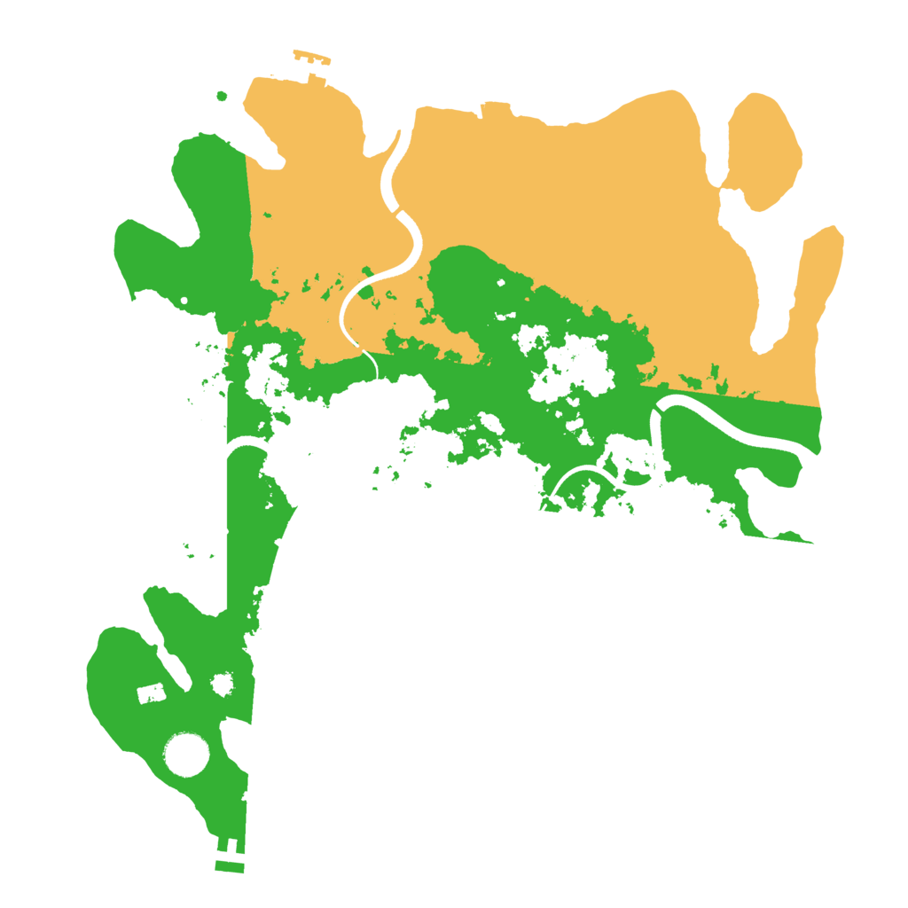 Biome Rust Map: Procedural Map, Size: 3600, Seed: 665873