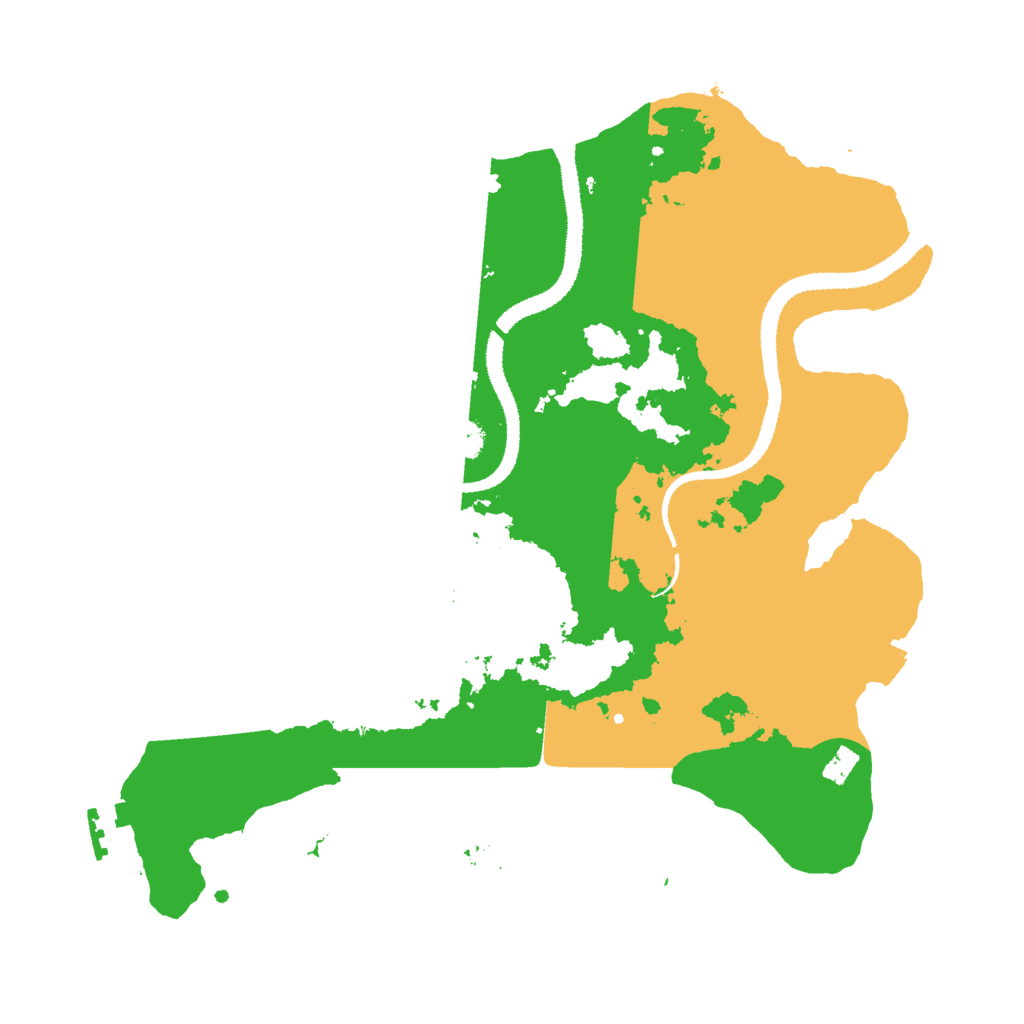 Biome Rust Map: Procedural Map, Size: 3000, Seed: 1041256486
