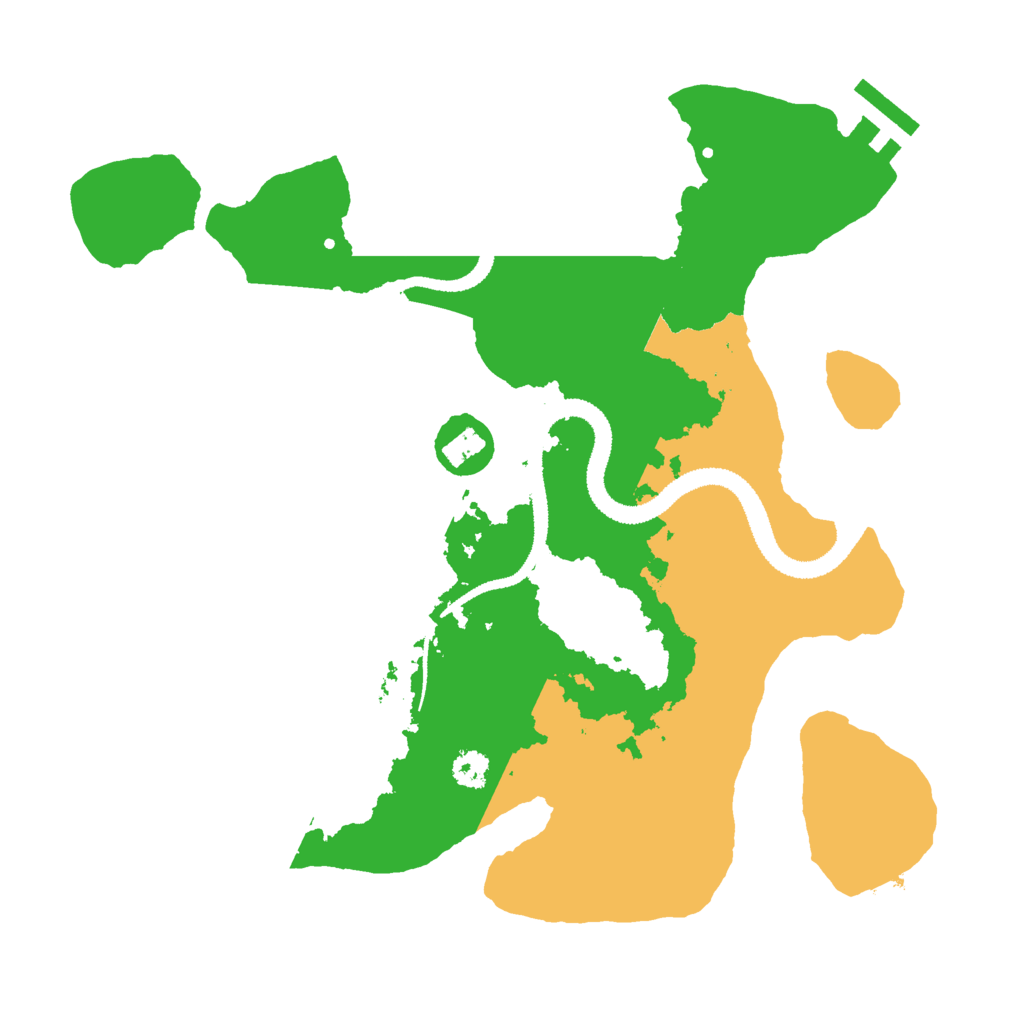 Biome Rust Map: Procedural Map, Size: 2800, Seed: 1540537490