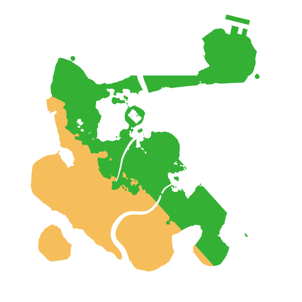 Biome Rust Map: Procedural Map, Size: 2500, Seed: 1510442923