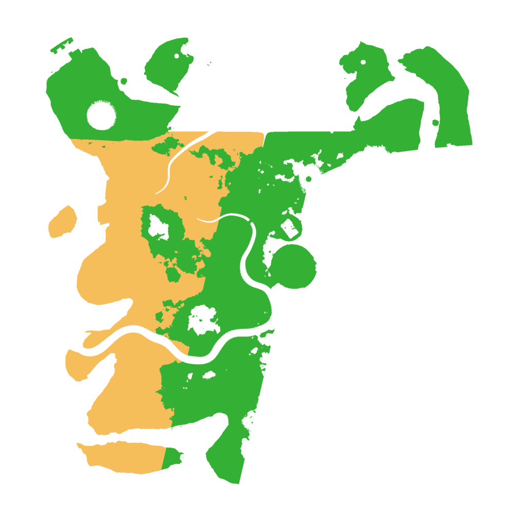 Biome Rust Map: Procedural Map, Size: 3200, Seed: 304597517