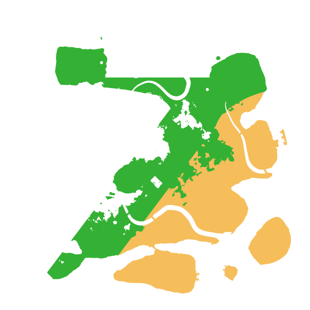Biome Rust Map: Procedural Map, Size: 3000, Seed: 2141490154