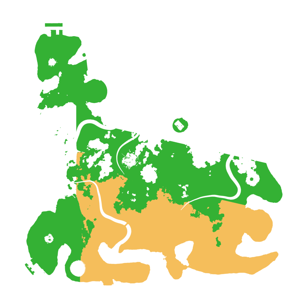 Biome Rust Map: Procedural Map, Size: 3500, Seed: 721730823