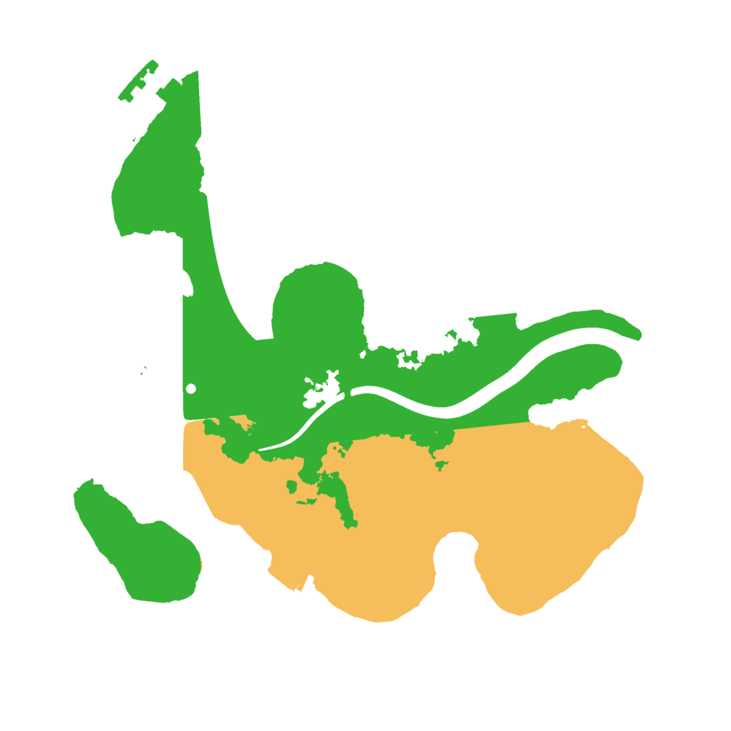 Biome Rust Map: Procedural Map, Size: 2150, Seed: 2155