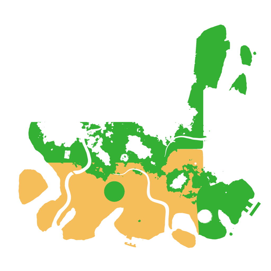 Biome Rust Map: Procedural Map, Size: 3500, Seed: 703324703