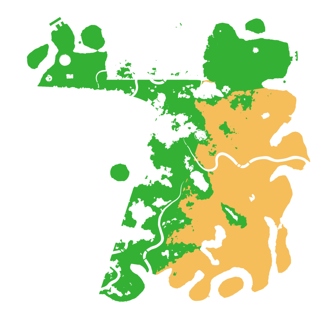 Biome Rust Map: Procedural Map, Size: 5000, Seed: 1622437239