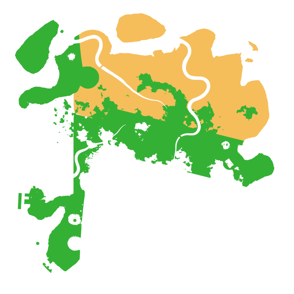 Biome Rust Map: Procedural Map, Size: 3700, Seed: 76761006