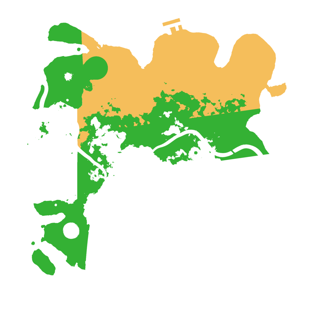 Biome Rust Map: Procedural Map, Size: 3500, Seed: 64428793