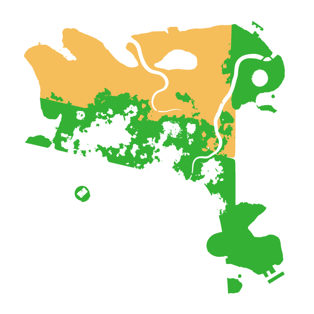 Biome Rust Map: Procedural Map, Size: 3500, Seed: 195494395