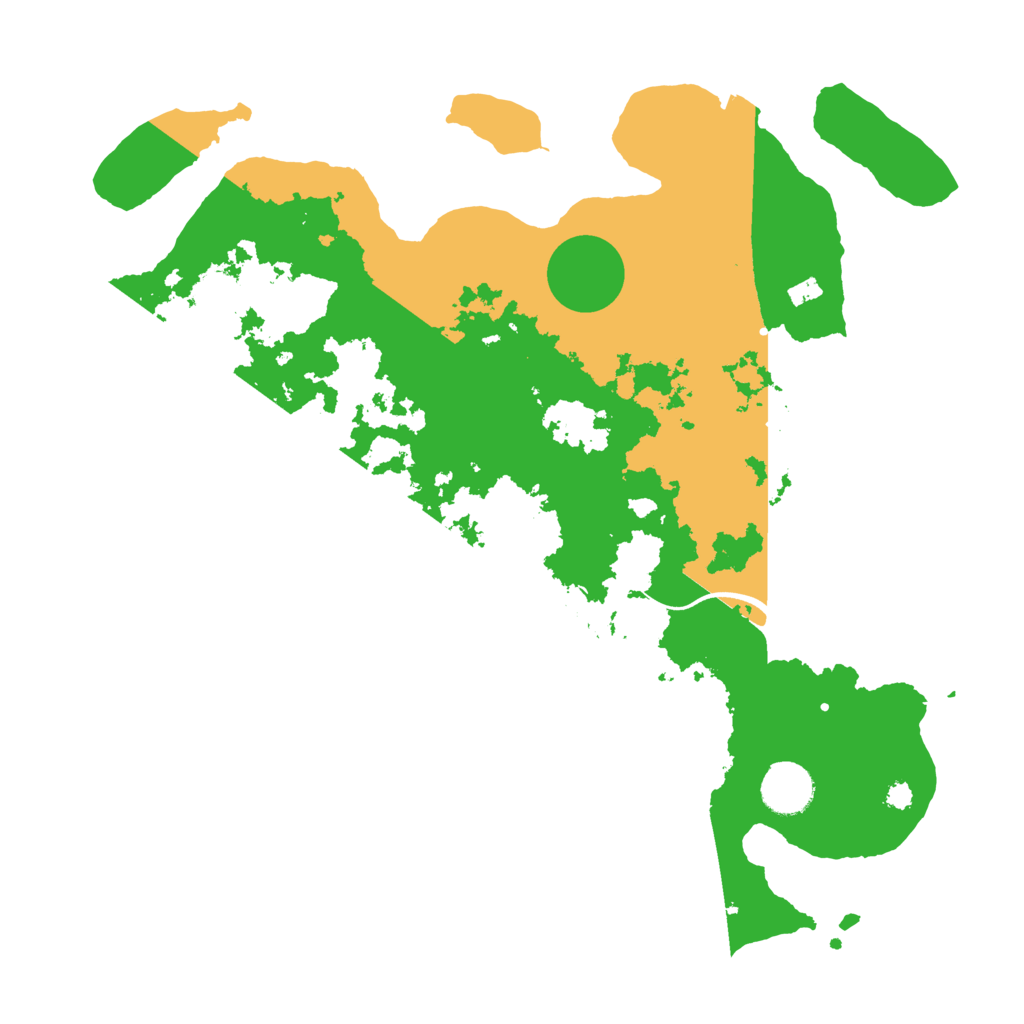 Biome Rust Map: Procedural Map, Size: 3500, Seed: 45198456