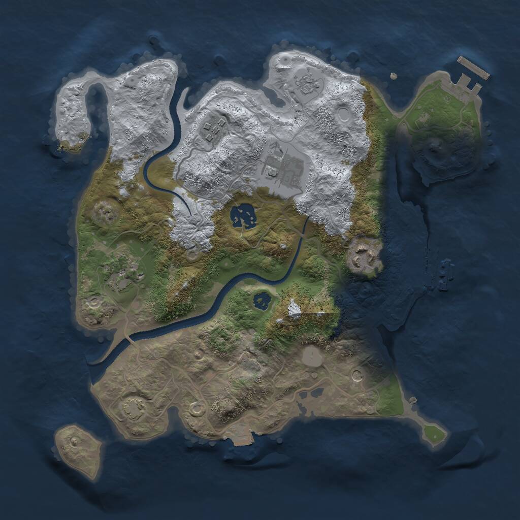 Rust Map: Procedural Map, Size: 2950, Seed: 2955, 11 Monuments