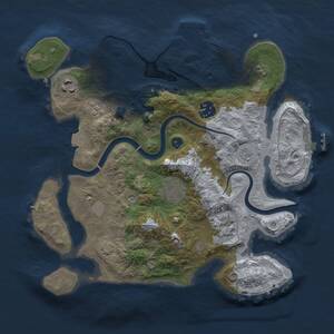 Thumbnail Rust Map: Procedural Map, Size: 3000, Seed: 620724982, 11 Monuments