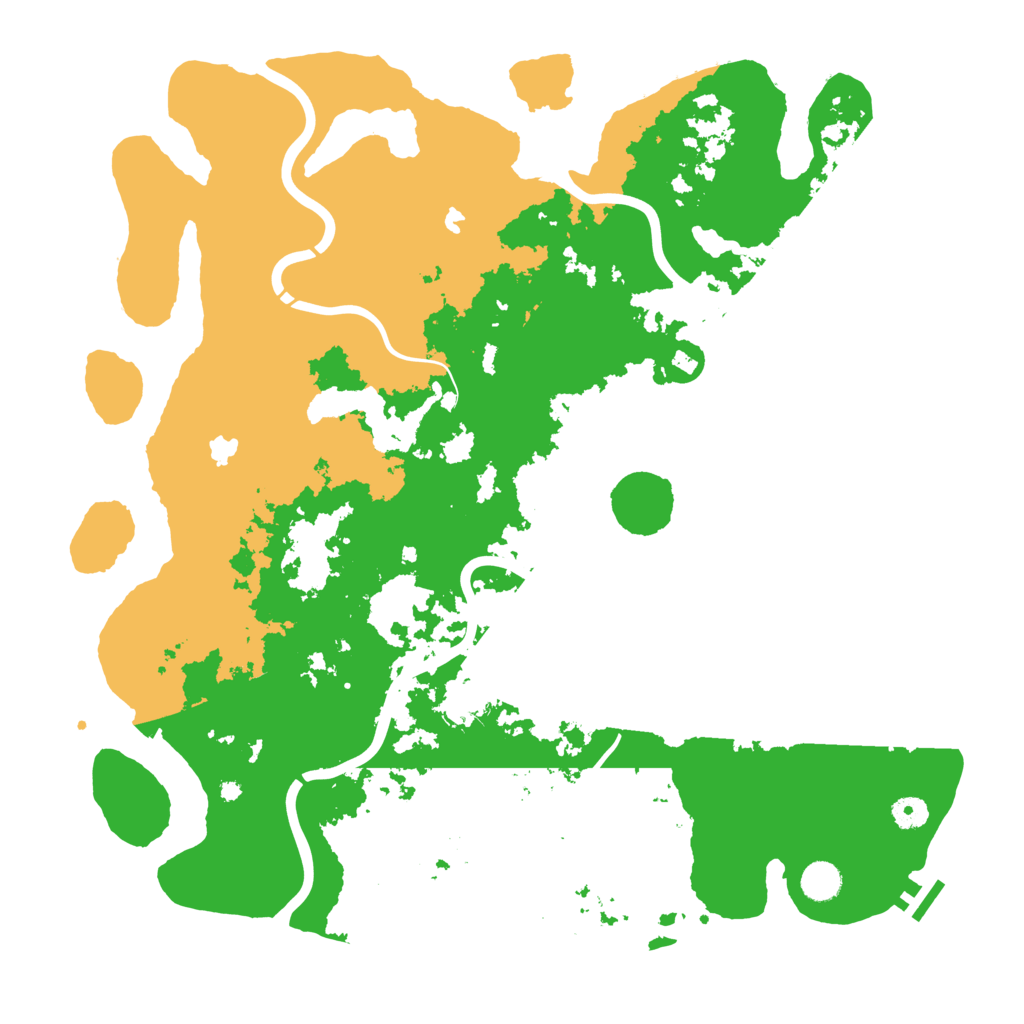 Biome Rust Map: Procedural Map, Size: 4500, Seed: 199921624