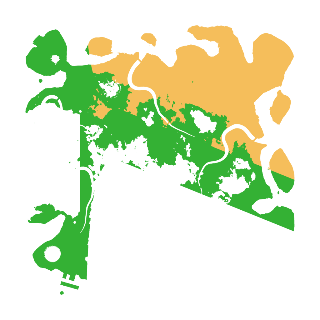 Biome Rust Map: Procedural Map, Size: 3500, Seed: 2021067603
