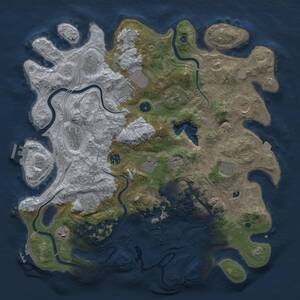 Thumbnail Rust Map: Procedural Map, Size: 4250, Seed: 1972323821, 17 Monuments