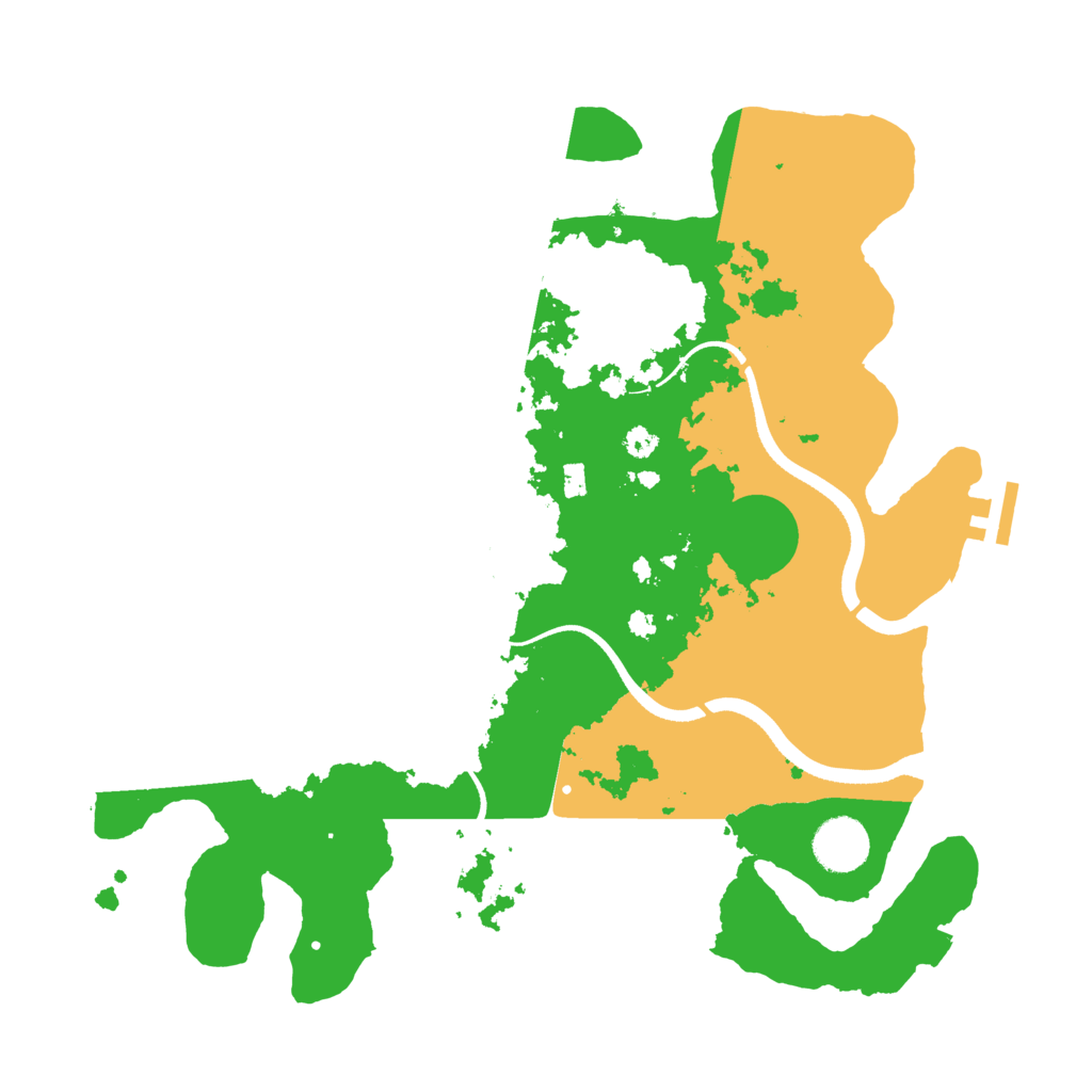 Biome Rust Map: Procedural Map, Size: 3500, Seed: 17383445
