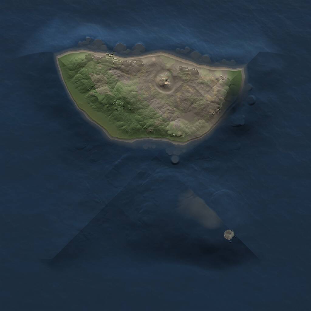 Rust Map: Procedural Map, Size: 1250, Seed: 1943289775, 1 Monuments