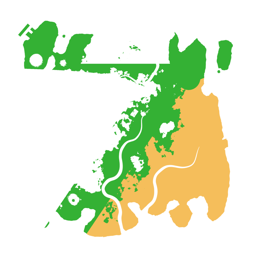 Biome Rust Map: Procedural Map, Size: 3500, Seed: 5433423