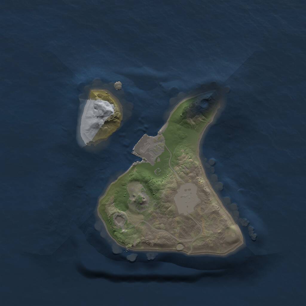 Rust Map: Procedural Map, Size: 1500, Seed: 958345, 1 Monuments