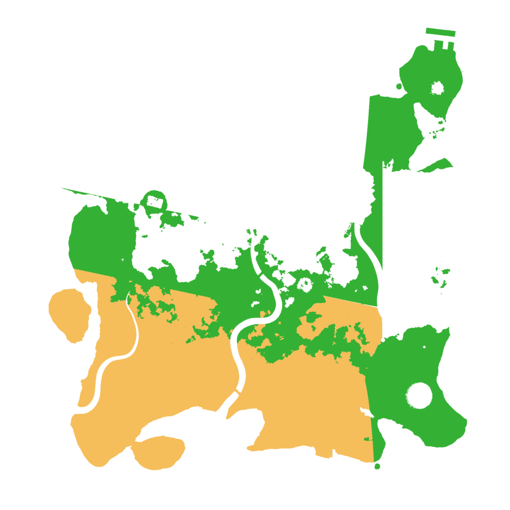 Biome Rust Map: Procedural Map, Size: 3500, Seed: 1996068190