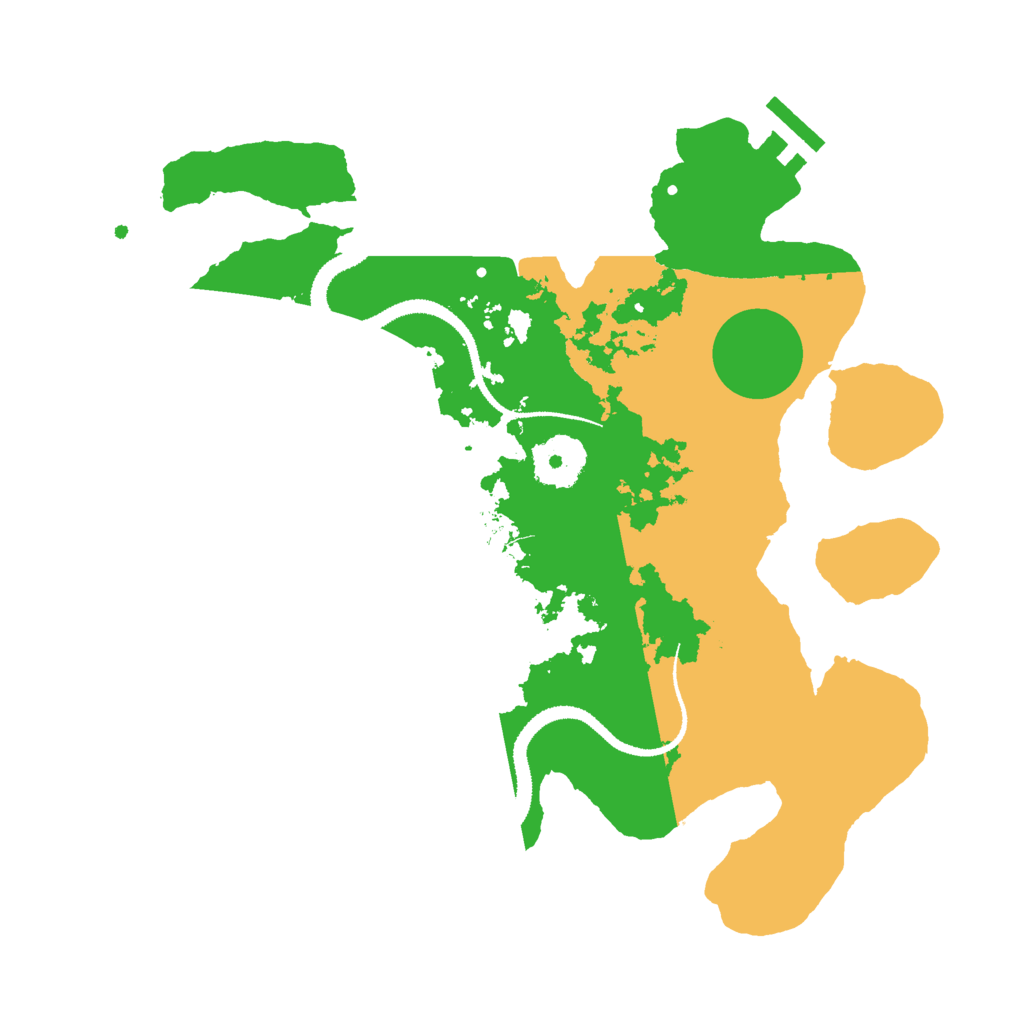 Biome Rust Map: Procedural Map, Size: 3000, Seed: 1910359526