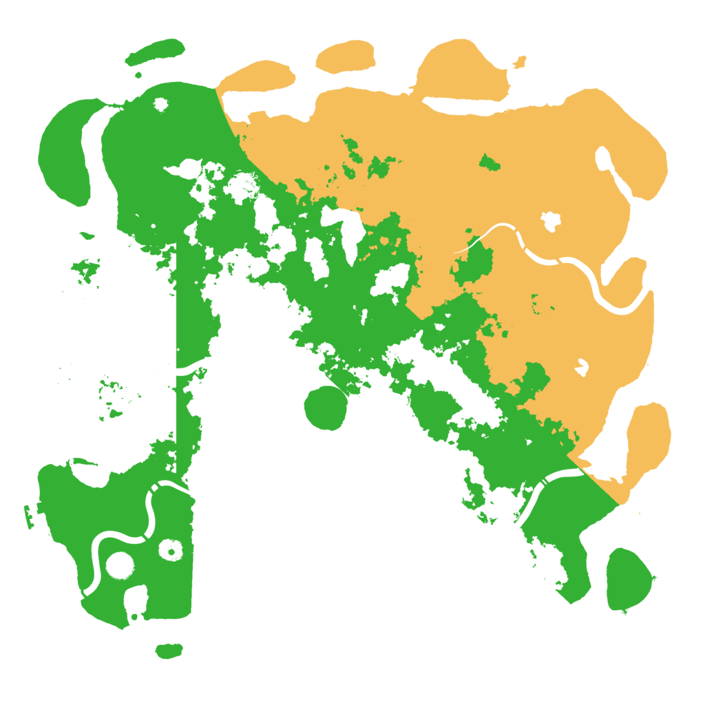 Biome Rust Map: Procedural Map, Size: 4500, Seed: 2039860276