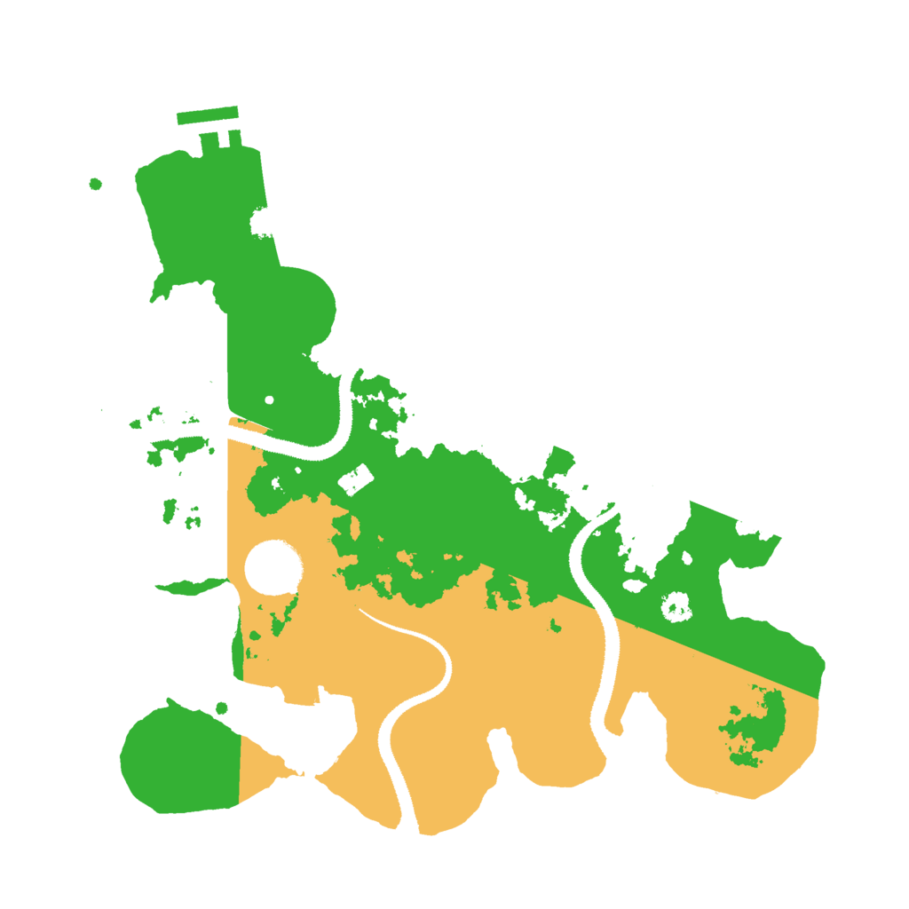 Biome Rust Map: Procedural Map, Size: 3000, Seed: 5463432