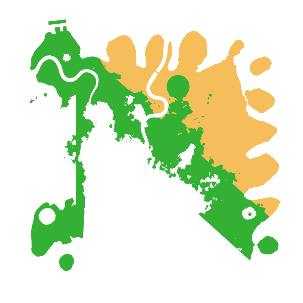 Biome Rust Map: Procedural Map, Size: 3500, Seed: 423801