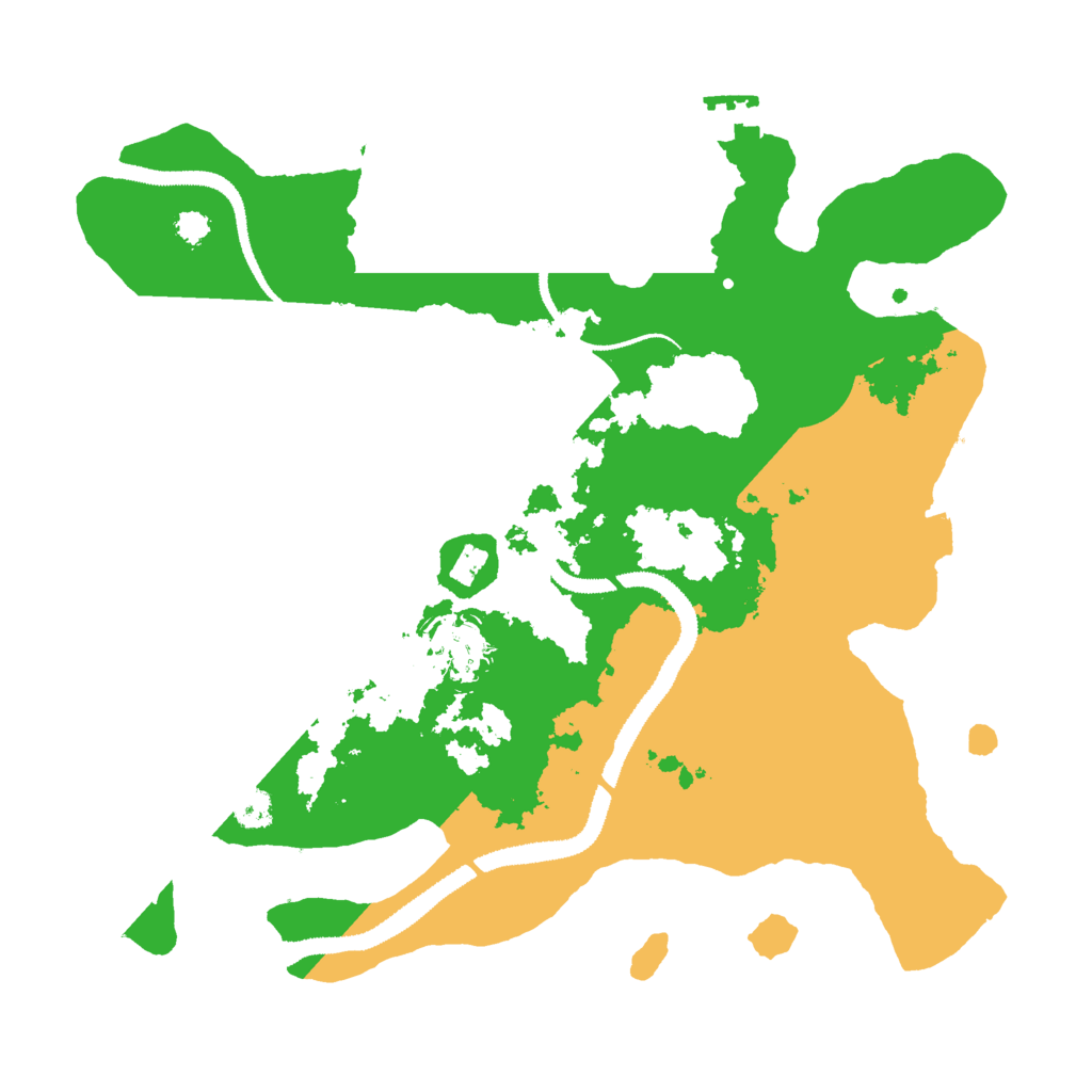 Biome Rust Map: Procedural Map, Size: 3000, Seed: 61343468